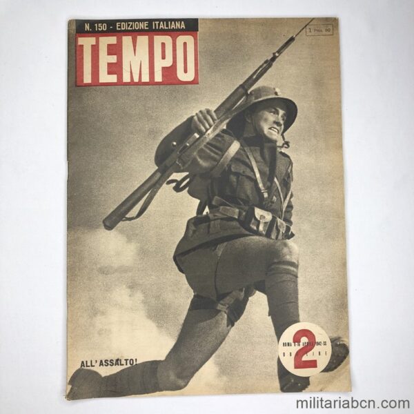 Italy. Tempo Magazine nº 150 from April 9 to 16, 1942