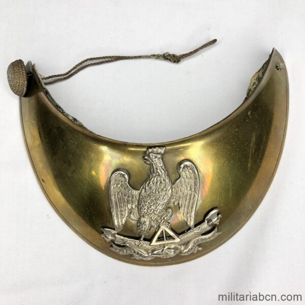 France. Gorget of Infantry and National Guard Officer. Model 1848. II Republic.