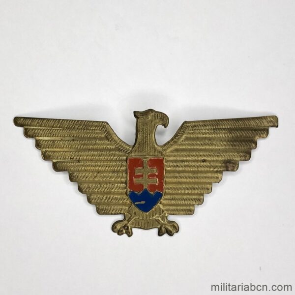 Slovakia. Army or Aviation Officer cap insignia. World War 2. Collaborators with the Germans.