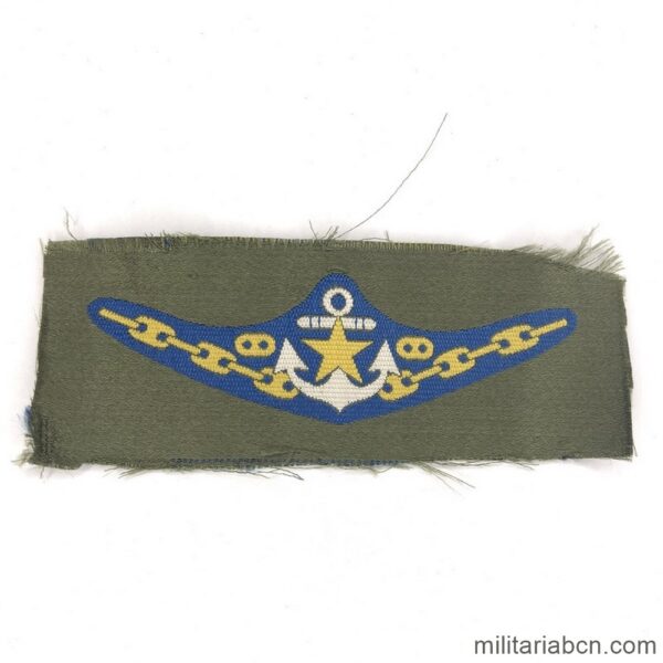 Japan. Cloth insignia of the Imperial Japanese Army Sea Transport Units. IJA Seaborne troop Brest Badge