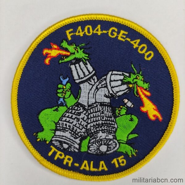 Ejército del Aire. Parche del Ala 15 F404 GE 400. TPR.