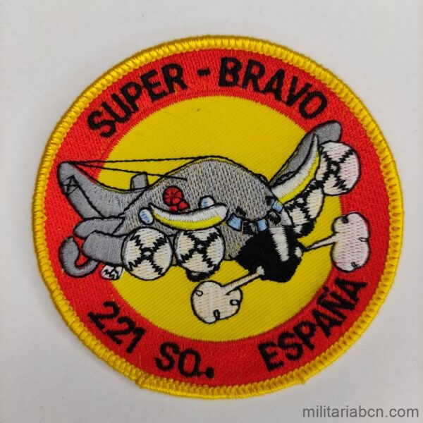 España. Ejército del Aire. Parche del Escuadrón 221. Super Bravo