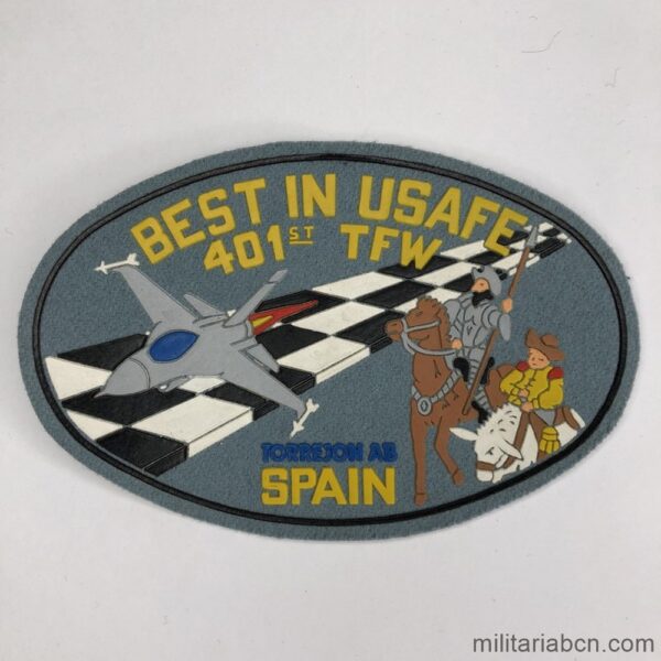 USA. 401st Air Expeditionary Group TFW patch. Torrejón Air Base. Best in USAFE