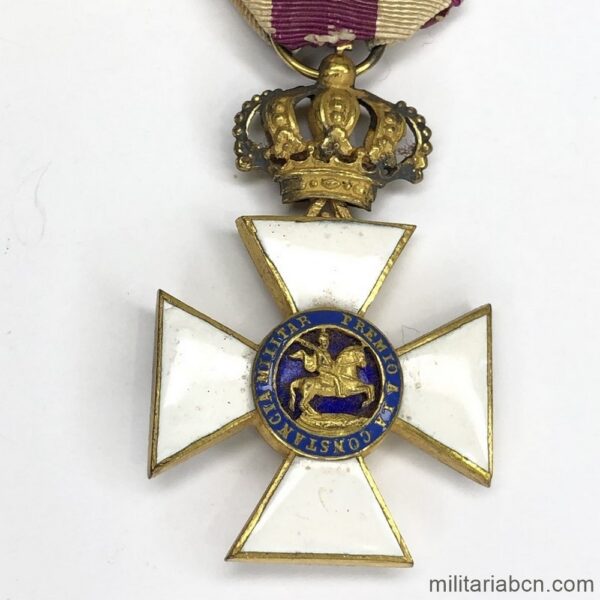 Cruz de la Orden de San Hermenegildo. Período de Alfonso XIII. Fabricación Castells.