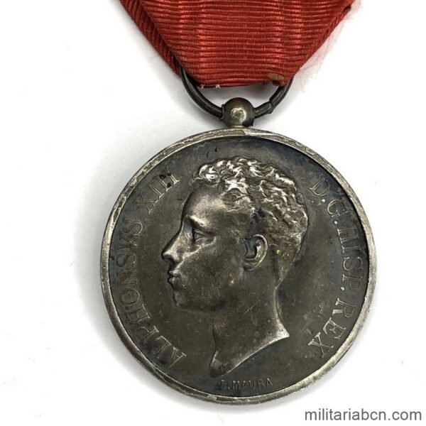 Medalla de la Jura de Alfonso XIII. Versión plata.