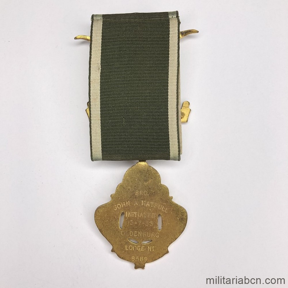 Masonic Medal. Grand Lodge of England. Royal Antediluvian Order of