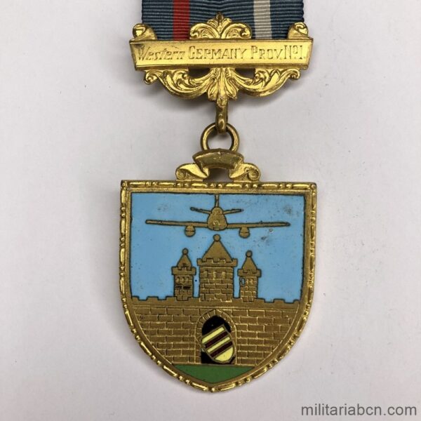 Masonic Medal. United Kingdom. Royal Antediluvian Order of Buffaloes. Western Germany Prov. N 1. Saber Lodge N 8740. 1957. Lodge formed by British Occupation Army in Germany.