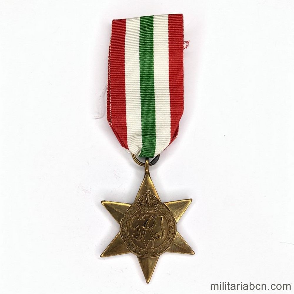 United Kingdom. The Italy Star. British WWII Campaign Medal | Militaria ...