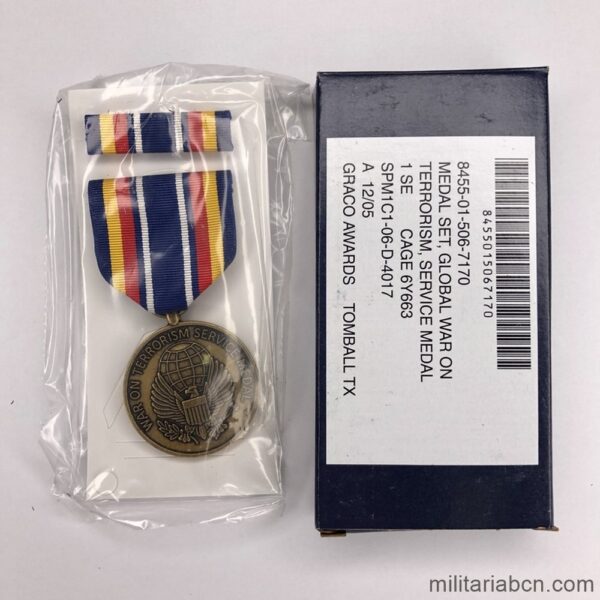 Estados Unidos. Global War On Terrorism Service Medal (GWOT-SM) Con ...