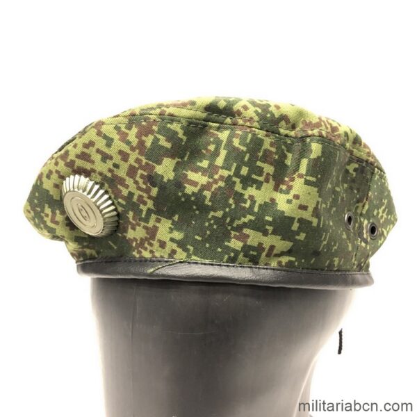 Russia, Russian Federation. Spetsnaz Officer Camouflage Beret in green and tile tones