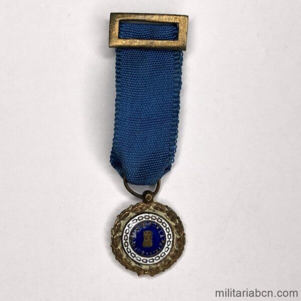 Medalla de Sufrimientos por la Patria. Miniatura. Cinta azul para Cautivos en Zona Roja, concedida durante la Guerra Civil Española y la División Azul.