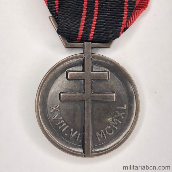 France. Resistance Medal. World War 2. Established in 1943 in London by General De Gaulle