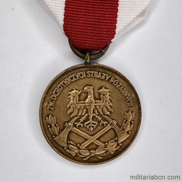 Poland, People's Republic. Medal of Merit from the Association of Volunteer Firefighters "Za zaslugi dla Pozarnictwa". 3rd Class