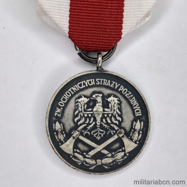 Poland, People's Republic. Medal of Merit from the Association of Volunteer Firefighters "Za zaslugi dla Pozarnictwa". 2nd Class