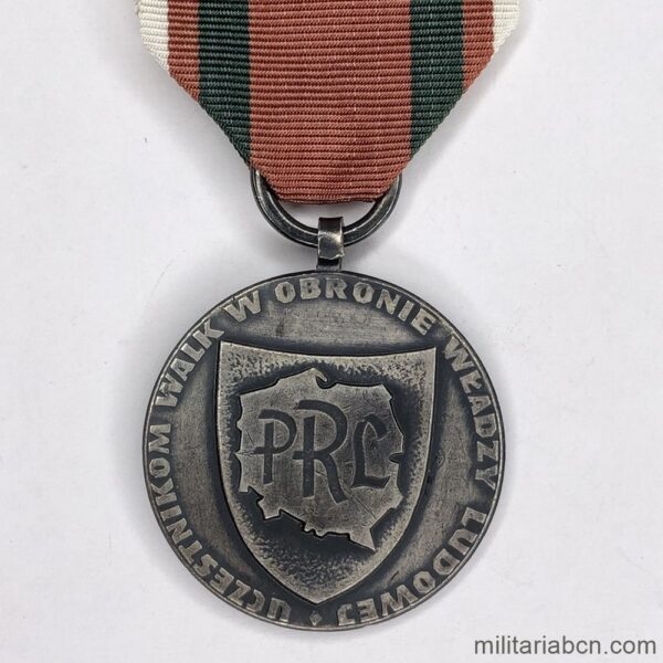 Poland, People's Republic. Medal for the Struggle in Defense of the Popular Government "Medal Za Udzial w Walkach w Obronie Wladzy Ludowej"