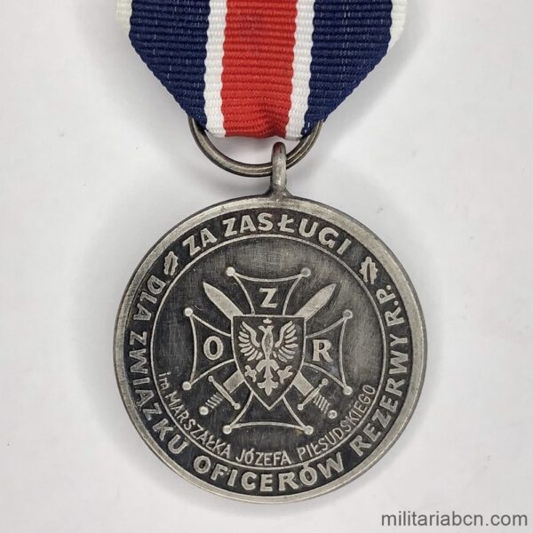 Poland. Republic of Poland. 1991. Medal of the Union of Reserve Officers of the Republic of Poland. silver version.