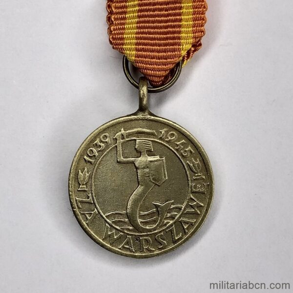 Poland. Warsaw Medal 1939-1945. Miniature.