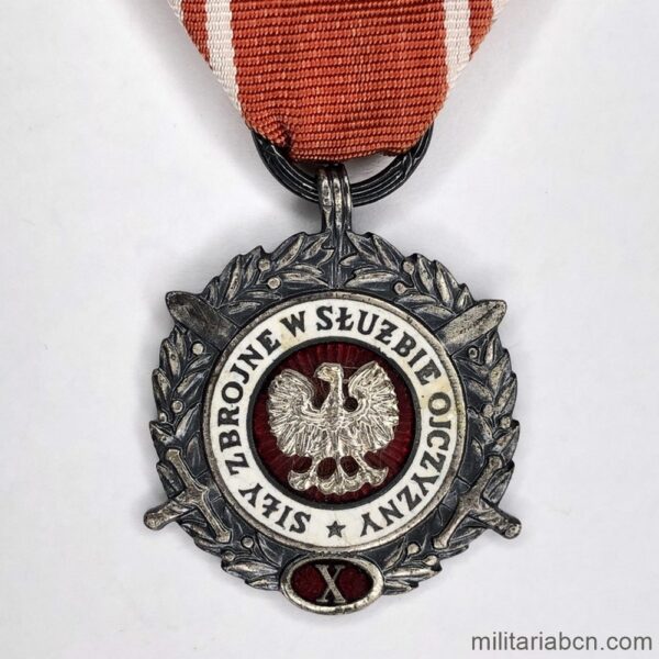Poland. Medal of the Armed Forces in Service for the Fatherland "Sily Zbrojne w Sluzbie Ojczyzny". Long Service Medal for 10 years of servic