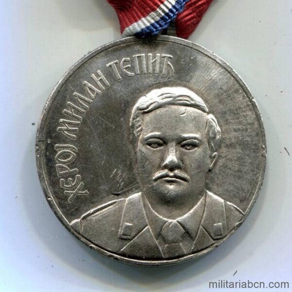 Republika Srpska. Milan Tepic Medal. Awarded in 1993 for acts of heroism during the Balkan wars