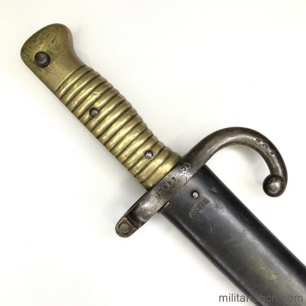 France. French Yataghan bayonet model 1866. Made in Chatellerault 1874