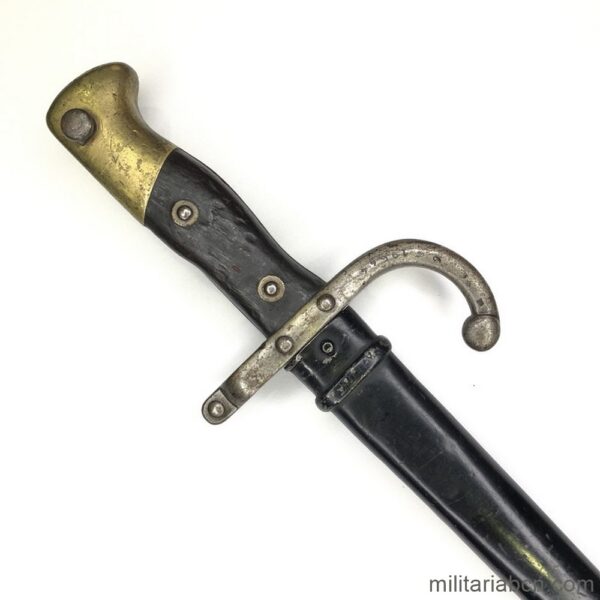 French bayonet model 1874 for the 11 mm Gras rifle. Made in St Etienne in February 1877
