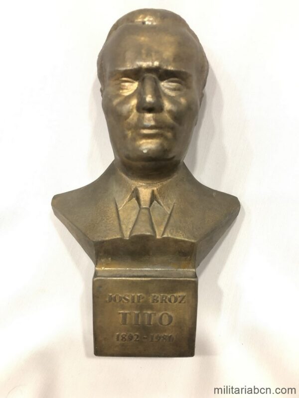 Yugoslavia. Bust of Josip Broz Tito in metal