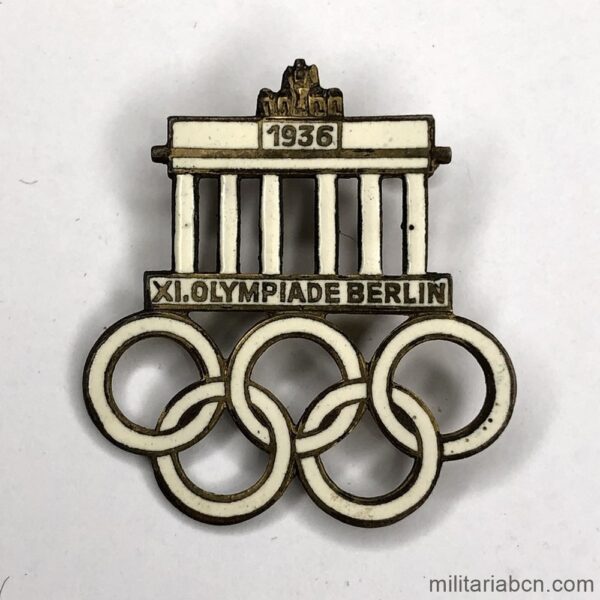 Germany III Reich. Enameled badge of the XI Olympic Games in Berlin. 1936.
