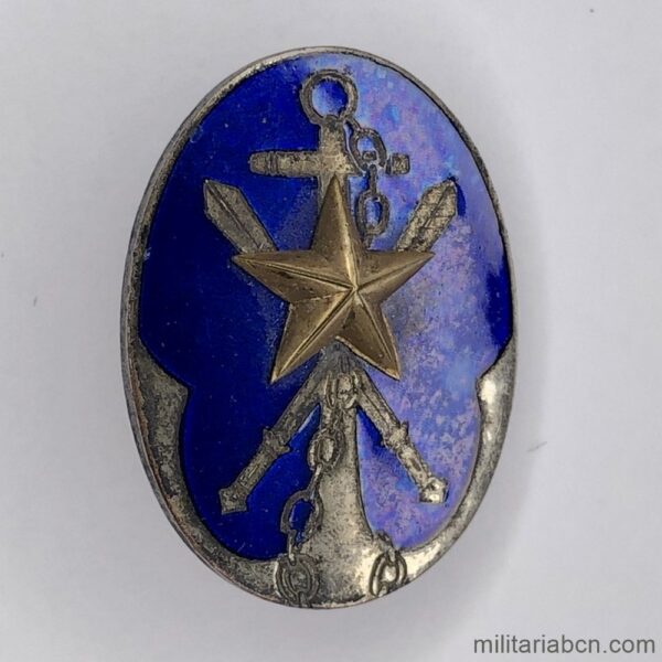 Japón. Insignia azul de Oficial de la Asociación Imperial de Militares Reservistas.  Insignia japonesa de la Segunda Guerra Mundial.