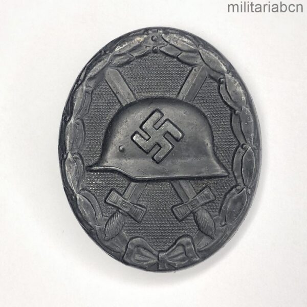 Germany III Reich. Wounded Badge in Black. Iron. Model 1939. Verwundetenabzeichen 1939 in schwarz