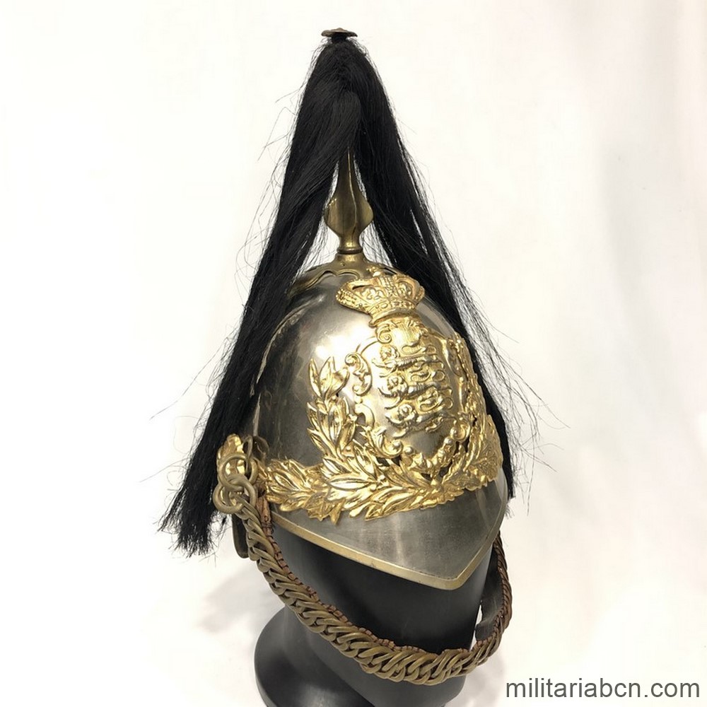 UK. British cavalry helmet Model 1871 of the Duke of Lancaster's Own ...