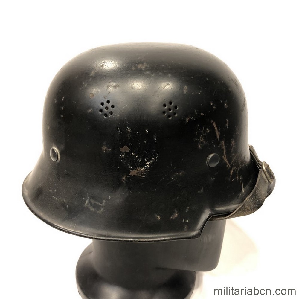 German M34 Fire Police Helmet. Feuerschutzpolizei M34 Stahlhelm ...